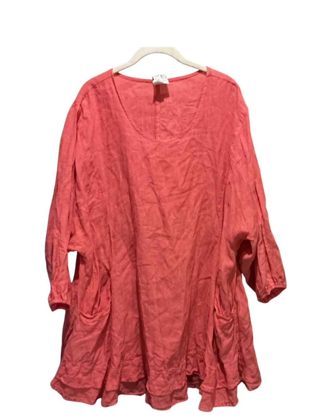 La FixsunWomen’s Oversized 100% Linen Tunic Top/Dress